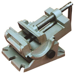 Interstate - 4-1/4" Jaw Opening Capacity x 1-1/2" Throat Depth, Horizontal Drill Press Vise - 4-1/2" Wide x 1-1/2" High Jaw, Stationary Base, Standard Speed, 7-1/2" OAL x 4.33" Overall Height - Exact Tooling