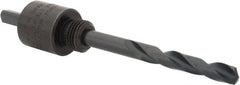 Lenox - 9/16 to 1-3/16" Tool Diam Compatibility, Straight Shank, Carbon Steel Integral Pilot Drill, Hole Cutting Tool Arbor - 15/64" Min Chuck, Triangular Shank Cross Section, Quick-Change Attachment, For Hole Saws 4L - Exact Tooling