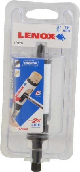 Lenox - 3/4" Diam, 1-9/16" Cutting Depth, Hole Saw - Bi-Metal Saw, Toothed Edge - Exact Tooling