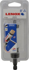 Lenox - 25/32" Diam, 1-9/16" Cutting Depth, Hole Saw - Bi-Metal Saw, Toothed Edge - Exact Tooling