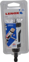 Lenox - 1" Diam, 1-9/16" Cutting Depth, Hole Saw - Bi-Metal Saw, Toothed Edge - Exact Tooling