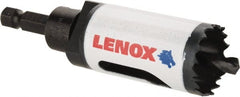 Lenox - 1-1/8" Diam, 1-9/16" Cutting Depth, Hole Saw - Bi-Metal Saw, Toothed Edge - Exact Tooling