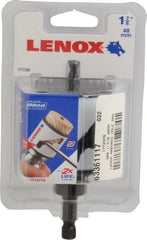 Lenox - 1-7/8" Diam, 1-9/16" Cutting Depth, Hole Saw - Bi-Metal Saw, Toothed Edge - Exact Tooling