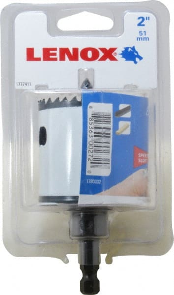 Lenox - 2" Diam, 1-9/16" Cutting Depth, Hole Saw - Bi-Metal Saw, Toothed Edge - Exact Tooling