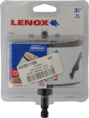 Lenox - 3-5/8" Diam, 1-9/16" Cutting Depth, Hole Saw - Bi-Metal Saw, Toothed Edge - Exact Tooling