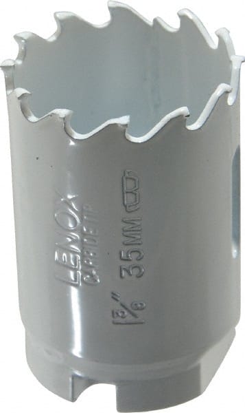 Lenox - 1-3/8" Diam, 1-1/2" Cutting Depth, Hole Saw - Carbide-Tipped Saw, Toothed Edge - Exact Tooling