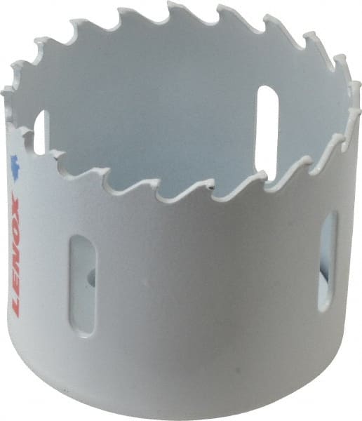 Lenox - 2-1/4" Diam, 1-1/2" Cutting Depth, Hole Saw - Carbide-Tipped Saw, Toothed Edge - Exact Tooling
