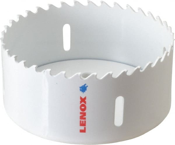 Lenox - 4" Diam, 1-1/2" Cutting Depth, Hole Saw - Carbide-Tipped Saw, Toothed Edge - Exact Tooling