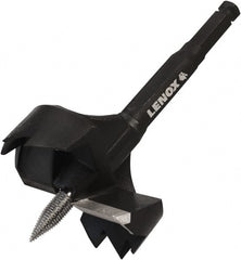 Lenox - 3-5/8", 7/16" Hex Shank, Bright Finish, Steel Self Feed Drill Bit - Exact Tooling