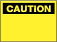 NMC - "Caution - Blank No Legend", 10" Long x 14" Wide, Fiberglass Safety Sign - Rectangle, 0.095" Thick, Use for Accident Prevention - Exact Tooling