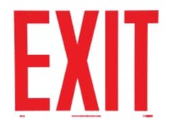 NMC - Exit, Plastic Exit Sign - 10" Wide x 7" High - Exact Tooling