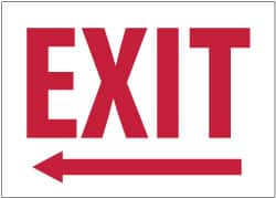 NMC - Exit, Plastic Exit Sign - 14" Wide x 10" High - Exact Tooling