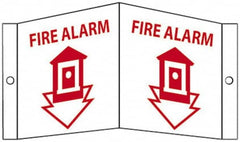 NMC - Fire Alarm, Acrylic Fire Sign - 14-1/2" Wide x 8" High - Exact Tooling