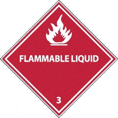 NMC - Flammable Liquid DOT Shipping Label - 4" High x 4" Wide - Exact Tooling