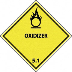 NMC - Oxidizer DOT Shipping Label - 4" High x 4" Wide - Exact Tooling