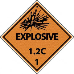 NMC - Explosive 1.2C DOT Shipping Label - 4" High x 4" Wide - Exact Tooling