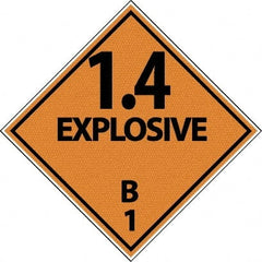 NMC - 1.4 Explosive B DOT Shipping Label - 4" High x 4" Wide - Exact Tooling