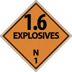 NMC - 1.6 Explosive N DOT Shipping Label - 4" High x 4" Wide - Exact Tooling