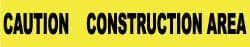 NMC - 1,000' Long x 3" Wide Roll, Polyethylene, Yellow Barricade Tape - Message: Caution - Construction Area - Exact Tooling