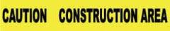 NMC - 1,000' Long x 3" Wide Roll, Polyethylene, Yellow Barricade Tape - Message: Caution - Construction Area - Exact Tooling