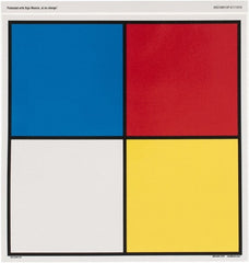 NMC - "Hazardous Materials Systems", 10" Long x 10" Wide, Pressure-Sensitive Vinyl Safety Sign - Square, 0.004" Thick, Use for Hazardous Materials - Exact Tooling