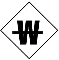 NMC - Hazardous Materials Label - Black & White, 2-1/2" Long x 2-1/2" High, Sign Muscle Finish - Exact Tooling