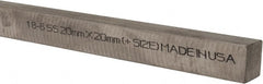 Made in USA - 12" Long, Oversized Key Stock - 18-8 Stainless Steel - Exact Tooling