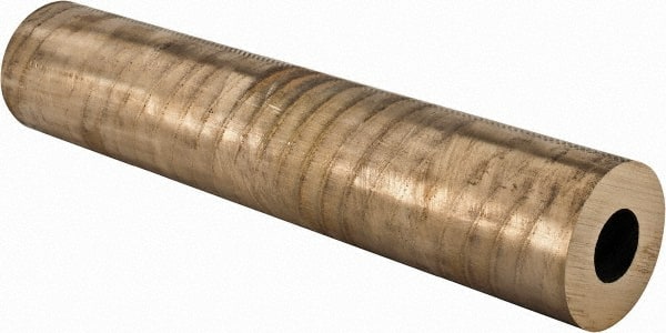 Made in USA - 2-1/2 Inch Outside Diameter x 13 Inch Long, Aluminum Bronze Round Tube - 1-1/4 Inch Inside Diameter, Alloy Aluminum Bronze (CDA 954), 14 Lb. Shipping Weight - Exact Tooling
