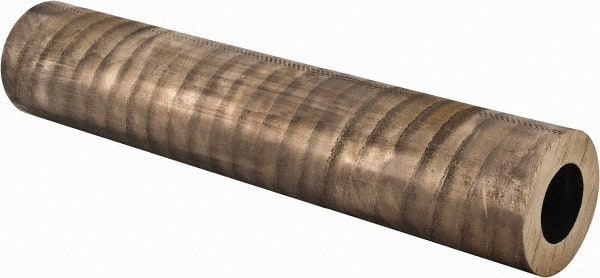 Made in USA - 2-1/2 Inch Outside Diameter x 13 Inch Long, Aluminum Bronze Round Tube - 1-1/2 Inch Inside Diameter, Alloy Aluminum Bronze (CDA 954), 12 Lb. Shipping Weight - Exact Tooling