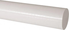 Made in USA - 2' Long, 3" Diam, Acetal Plastic Rod - Natural (Color) - Exact Tooling
