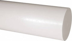 Made in USA - 2' Long, 4-1/2" Diam, Acetal Plastic Rod - Natural (Color) - Exact Tooling