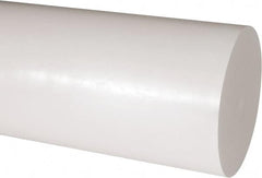 Made in USA - 2' Long, 5" Diam, Acetal Plastic Rod - Natural (Color) - Exact Tooling