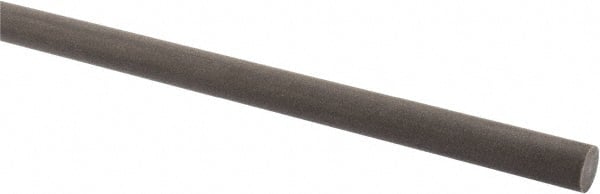 Made in USA - 2' Long, 1/2" Diam, Acetal (PTFE-Filled) Plastic Rod - Brown - Exact Tooling