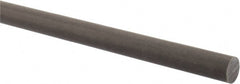 Made in USA - 2' Long, 5/8" Diam, Acetal (PTFE-Filled) Plastic Rod - Brown - Exact Tooling