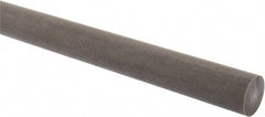 Made in USA - 2' Long, 1" Diam, Acetal (PTFE-Filled) Plastic Rod - Brown - Exact Tooling