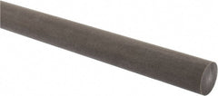 Made in USA - 4' Long, 1" Diam, Acetal (PTFE-Filled) Plastic Rod - Brown - Exact Tooling