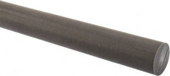 Made in USA - 1' Long, 1-1/4" Diam, Acetal (PTFE-Filled) Plastic Rod - Brown - Exact Tooling