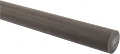Made in USA - 4' Long, 1-1/4" Diam, Acetal (PTFE-Filled) Plastic Rod - Brown - Exact Tooling