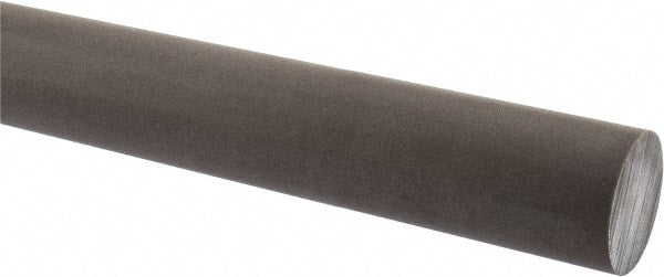 Made in USA - 1' Long, 1-1/2" Diam, Acetal (PTFE-Filled) Plastic Rod - Brown - Exact Tooling
