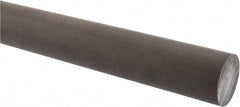 Made in USA - 2' Long, 1-1/2" Diam, Acetal (PTFE-Filled) Plastic Rod - Brown - Exact Tooling