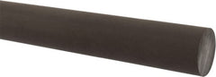 Made in USA - 4' Long, 1-1/2" Diam, Acetal (PTFE-Filled) Plastic Rod - Brown - Exact Tooling