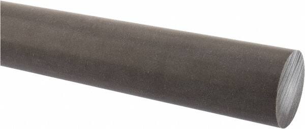 Made in USA - 1' Long, 1-3/4" Diam, Acetal (PTFE-Filled) Plastic Rod - Brown - Exact Tooling