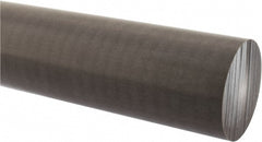 Made in USA - 1' Long, 2-1/2" Diam, Acetal (PTFE-Filled) Plastic Rod - Brown - Exact Tooling