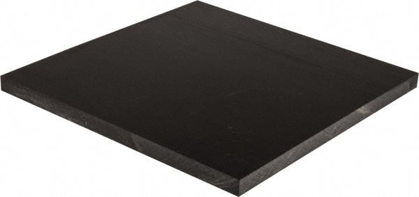 Made in USA - 5/8" Thick x 12" Wide x 1' Long, Acetal Sheet - Black - Exact Tooling