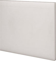 Made in USA - 1 Ft. Long x 4 Inch Wide x 1/4 Inch High, Acetal, Rectangular Plastic Bar - Natural - Exact Tooling