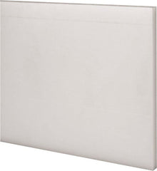 Made in USA - 2 Ft. Long x 4 Inch Wide x 1/4 Inch High, Acetal, Rectangular Plastic Bar - Natural - Exact Tooling