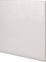 Made in USA - 1 Ft. Long x 6 Inch Wide x 1/4 Inch High, Acetal, Rectangular Plastic Bar - Natural - Exact Tooling