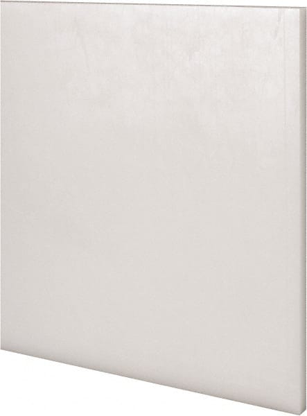 Made in USA - 4 Ft. Long x 6 Inch Wide x 1/4 Inch High, Acetal, Rectangular Plastic Bar - Natural - Exact Tooling