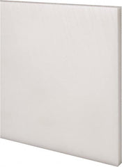 Made in USA - 4' x 6" x 3/8" Natural (Color) Acetal Rectangular Bar - Exact Tooling