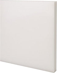 Made in USA - 2 Ft. Long x 6 Inch Wide x 1/2 Inch High, Acetal, Rectangular Plastic Bar - Natural - Exact Tooling